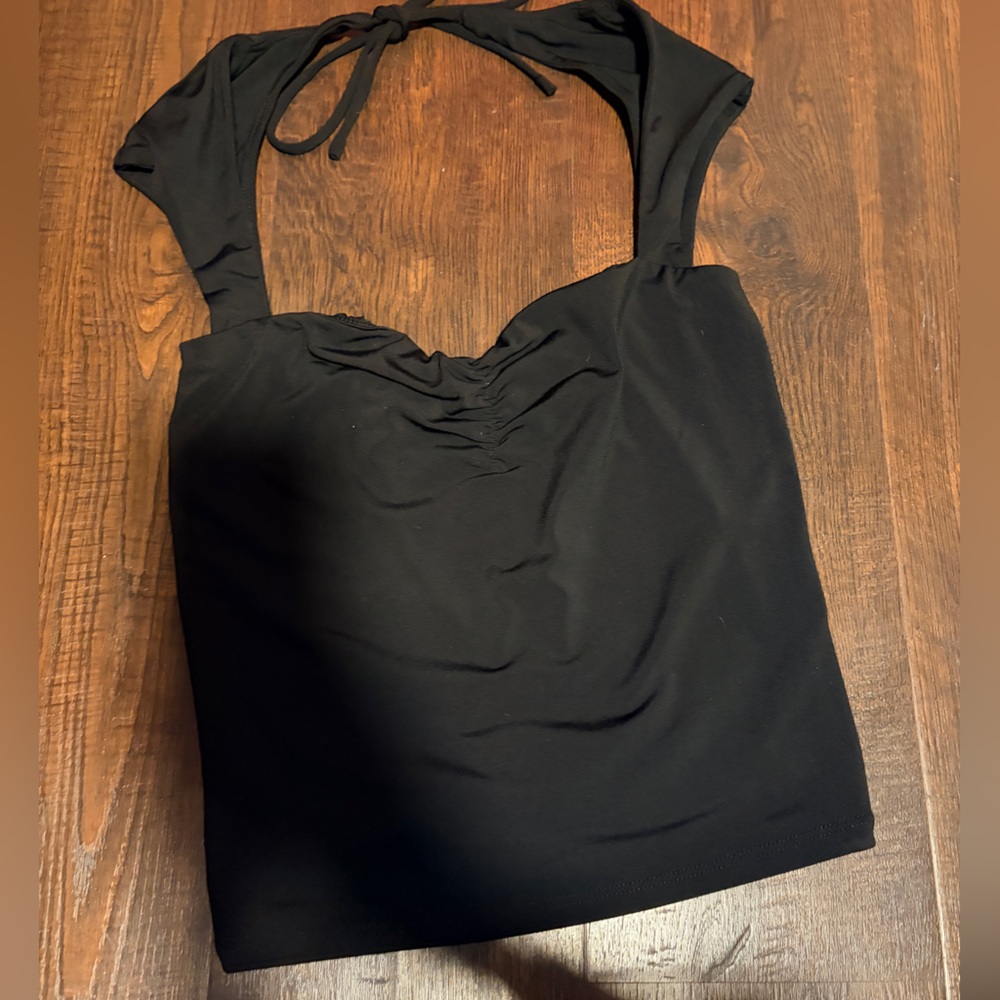 Garage Black Halter Top - Picture 2 of 4